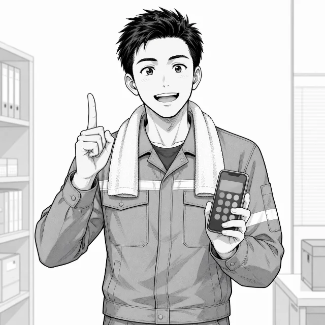 月給25万円から2割引かれて手取り20万円だろうと雑に暗算し、意外と少ないとつぶやくたくみくん