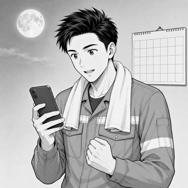 手取りの目安は約24から25万円で、シフトの入り方でも変わると知って納得するたくみくん